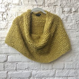Eileen Fisher Chunky Knit Mohair Scarf Chartreuse